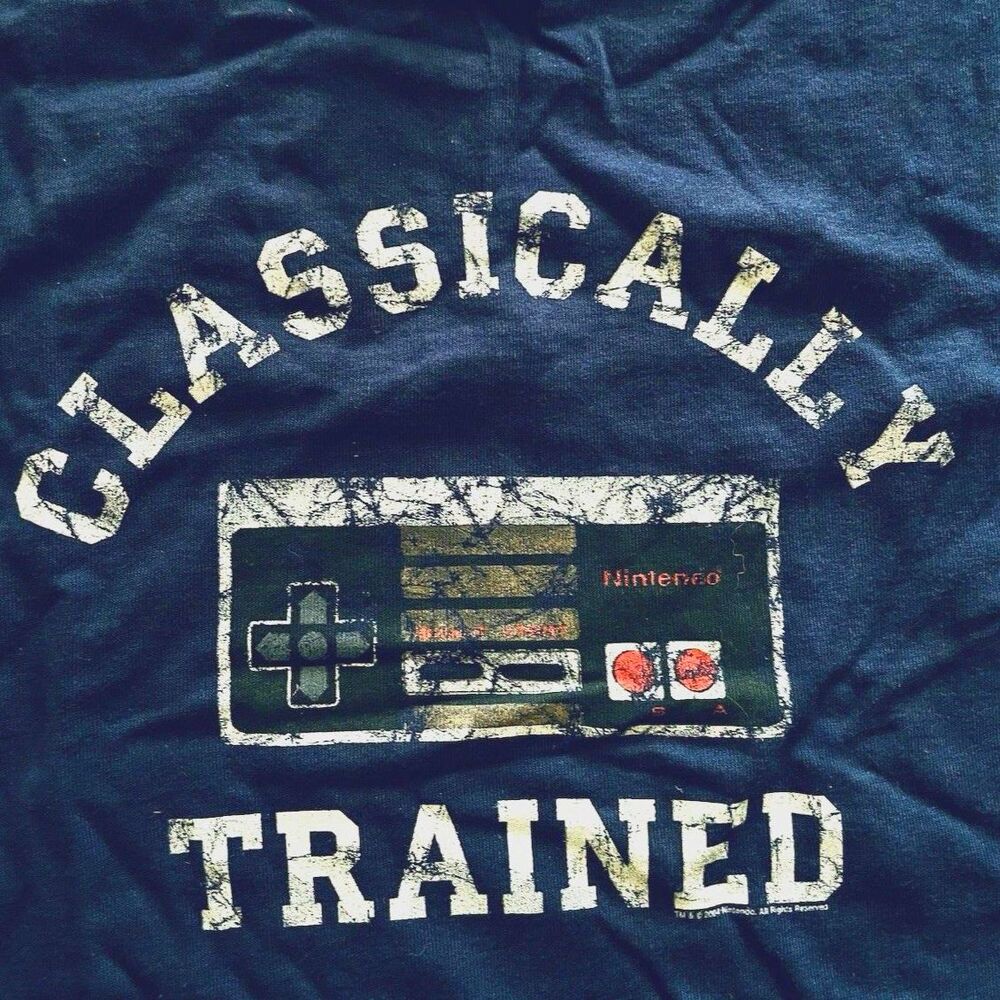 Vintage 2004 Nintendo Promo Shirt Classically Trained NES Official NWT XL